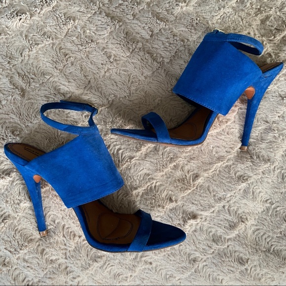 Zara Suede Heeled Sandals - Picture 3 of 6